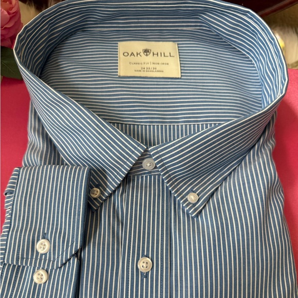 Other - DXL Size 6 Blue Striped Men's Shirt